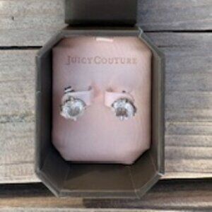 Juicy Couture Oblong Crystal Stud Earrings